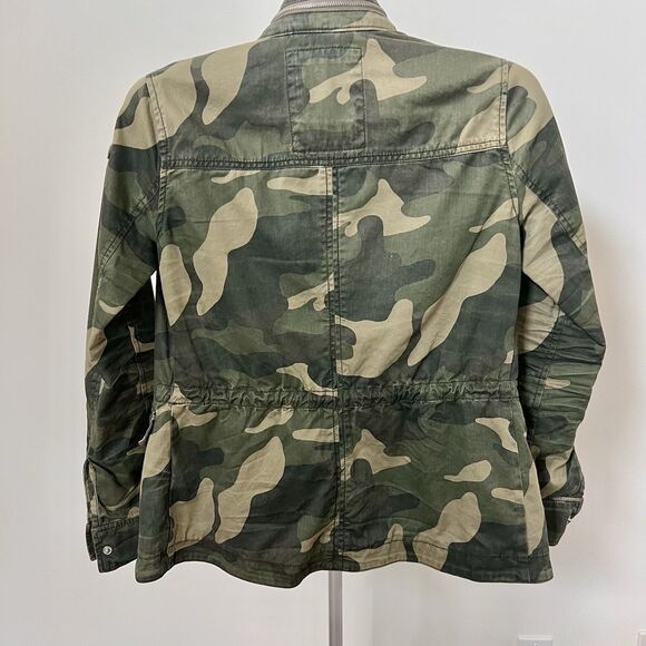 Abercrombie & Fitch Women’s Jacket Small Camo Full Zip Utility Field Cargo GUC - Picture 3 of 10